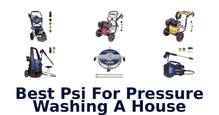 best psi for pressure washing a house