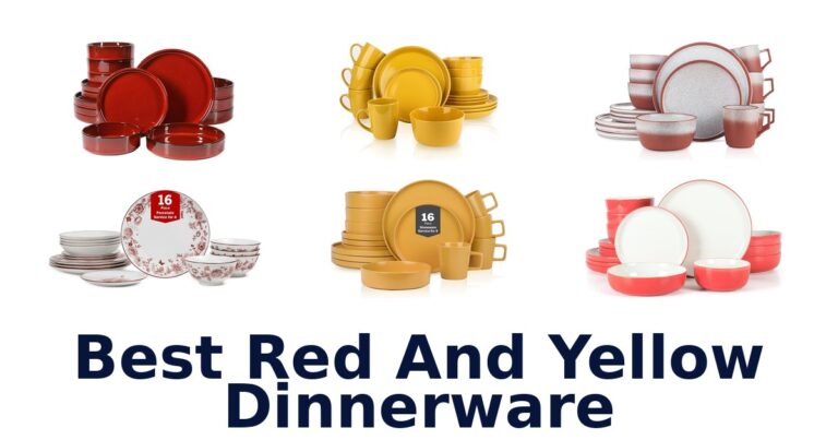 best red and yellow dinnerware