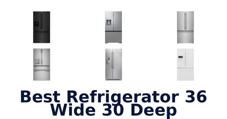 best refrigerator 36 wide 30 deep