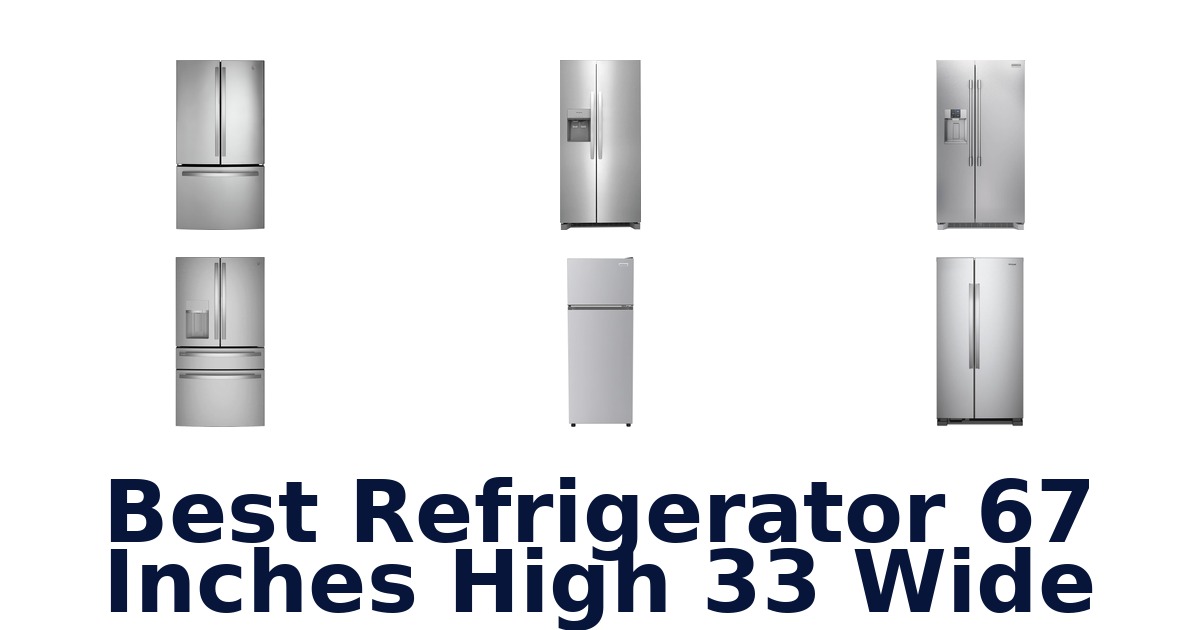 best refrigerator 67 inches high 33 wide