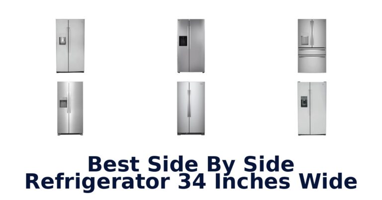 best side by side refrigerator 34 inches wide