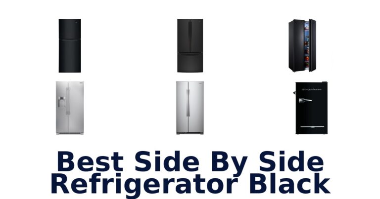 best side by side refrigerator black