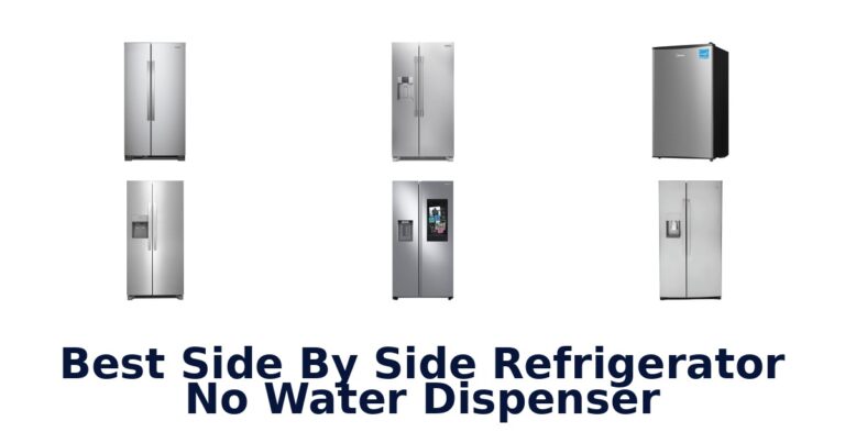 best side by side refrigerator no water dispenser