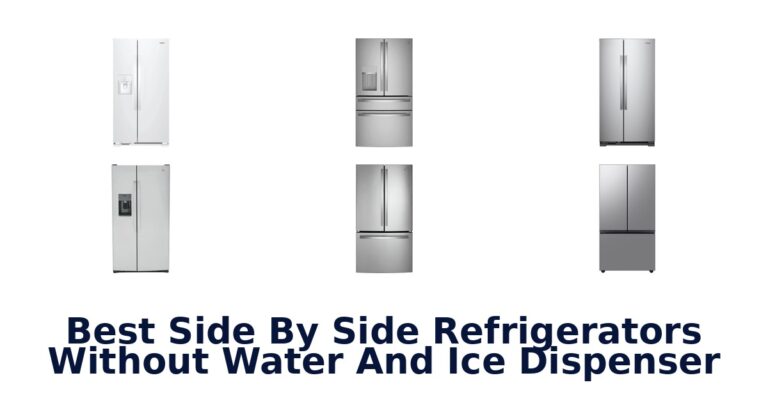 best side by side refrigerators without water and ice dispenser