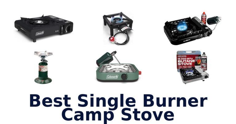 best single burner camp stove