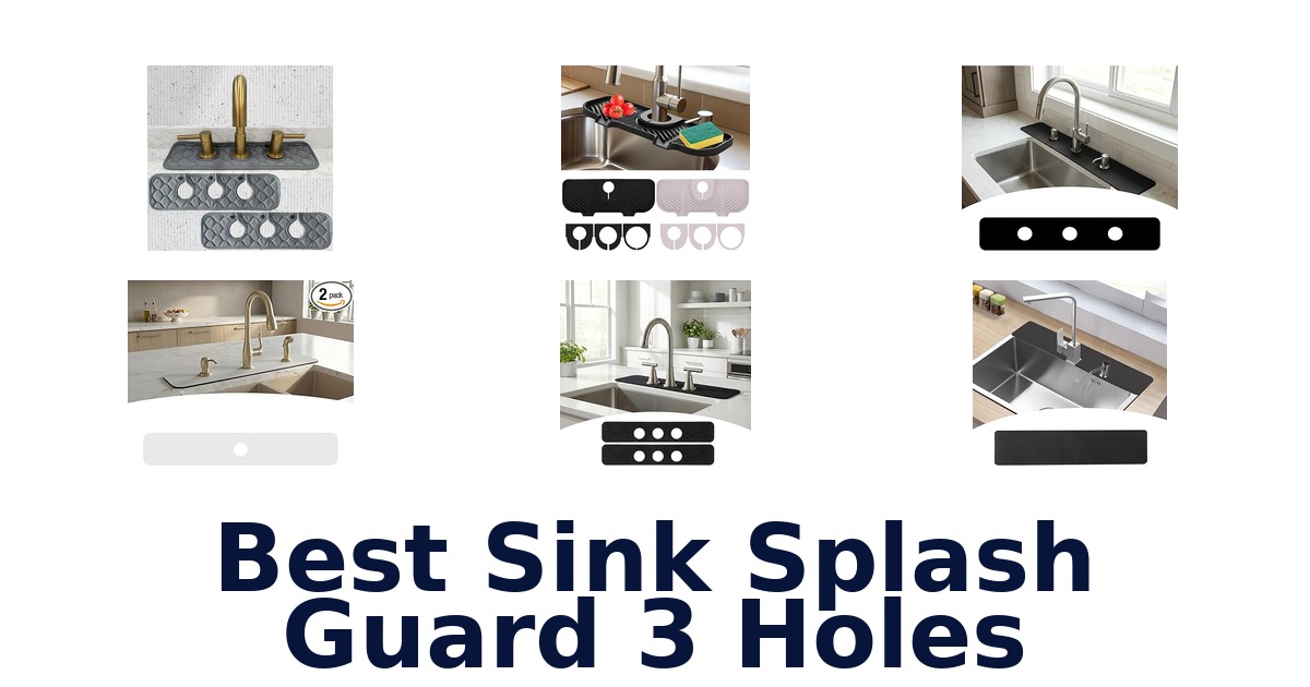 best sink splash guard 3 holes