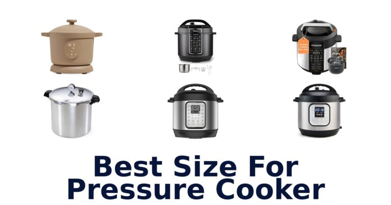 best size for pressure cooker