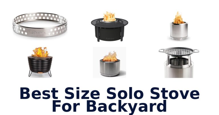 best size solo stove for backyard