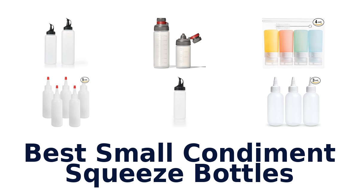 best small condiment squeeze bottles