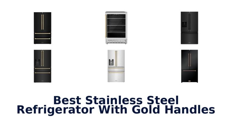 best stainless steel refrigerator with gold handles