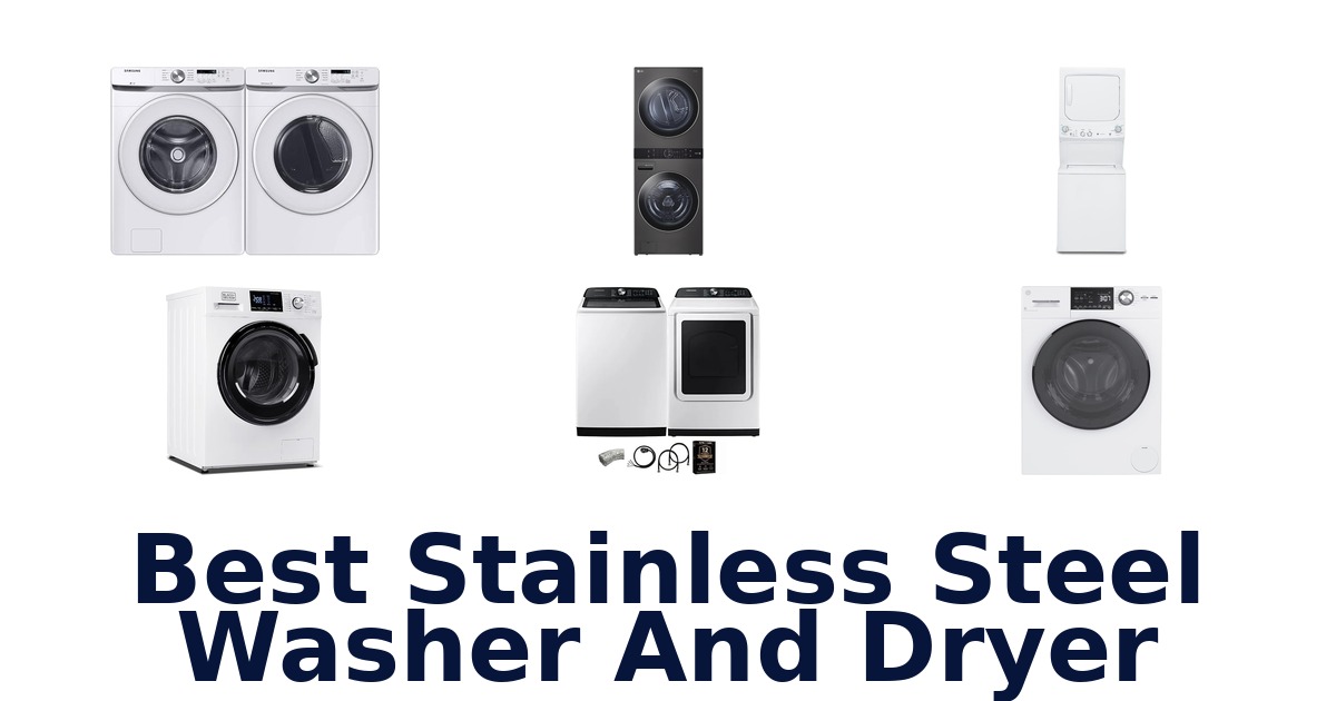 best stainless steel washer and dryer
