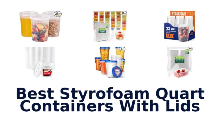 best styrofoam quart containers with lids