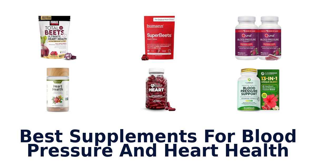 best supplements for blood pressure and heart health