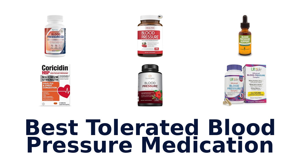 best tolerated blood pressure medication