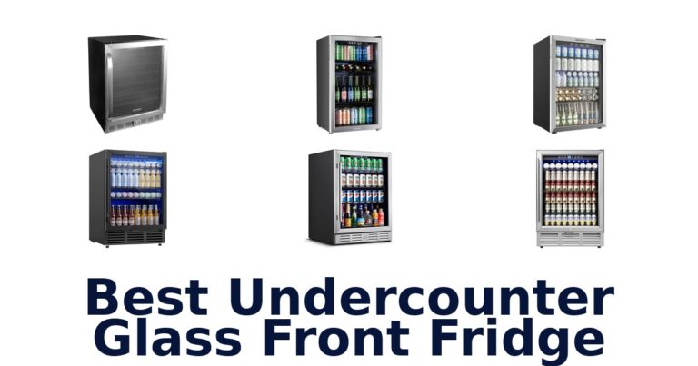 best undercounter glass front fridge