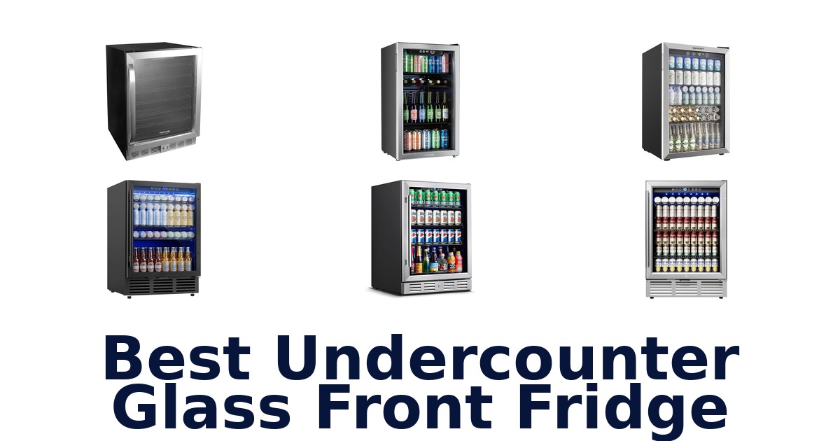 best undercounter glass front fridge
