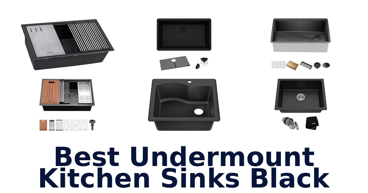 best undermount kitchen sinks black