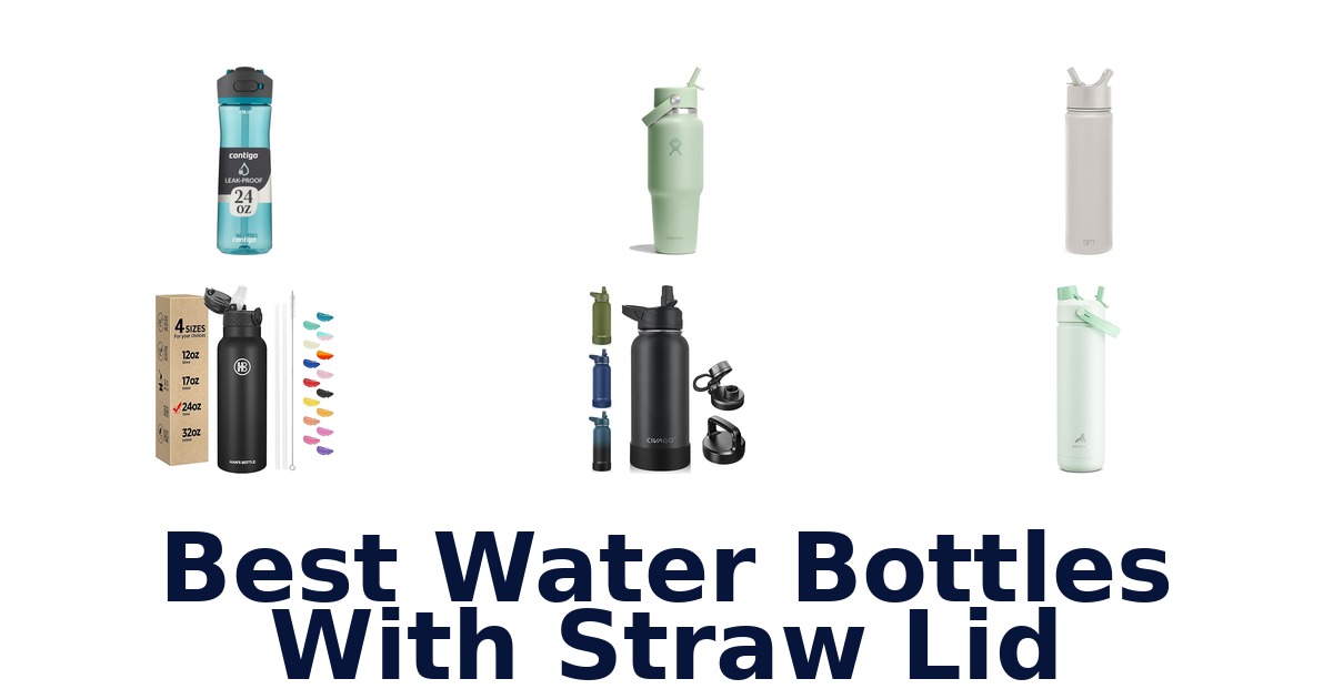 best water bottles with straw lid