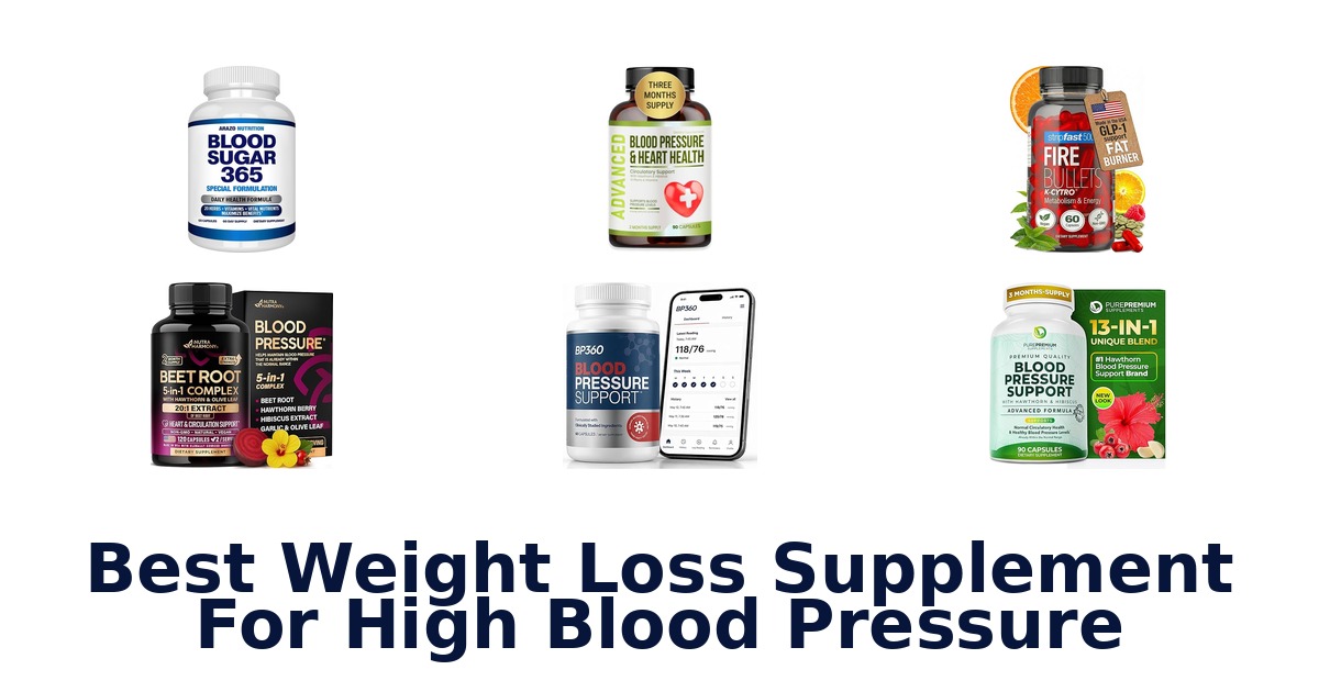 best weight loss supplement for high blood pressure