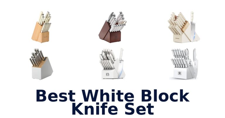 best white block knife set