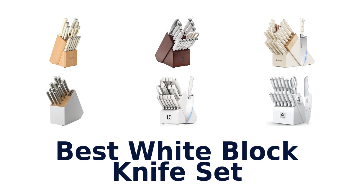 best white block knife set