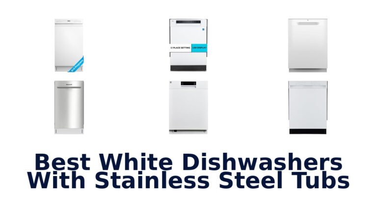 best white dishwashers with stainless steel tubs