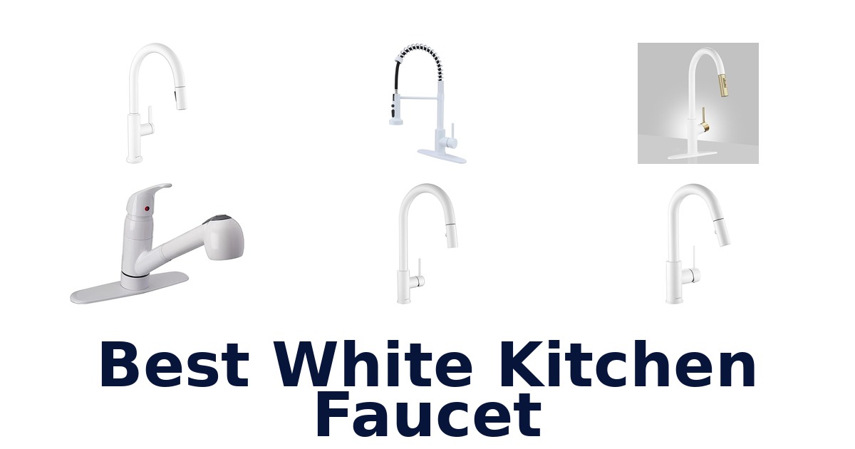 best white kitchen faucet