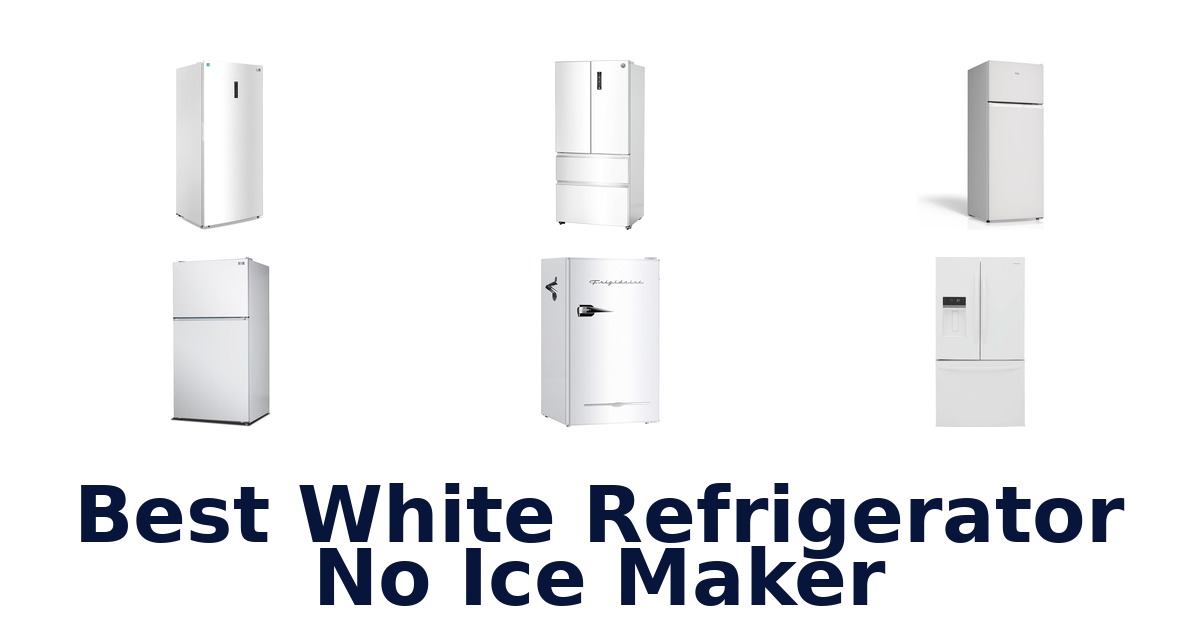 best white refrigerator no ice maker