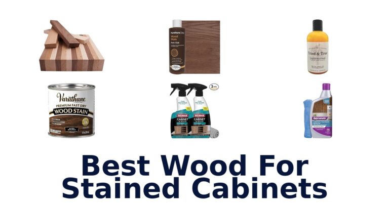 best wood for stained cabinets