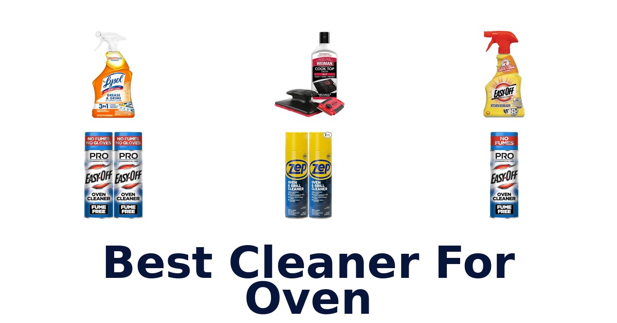 best cleaner for oven