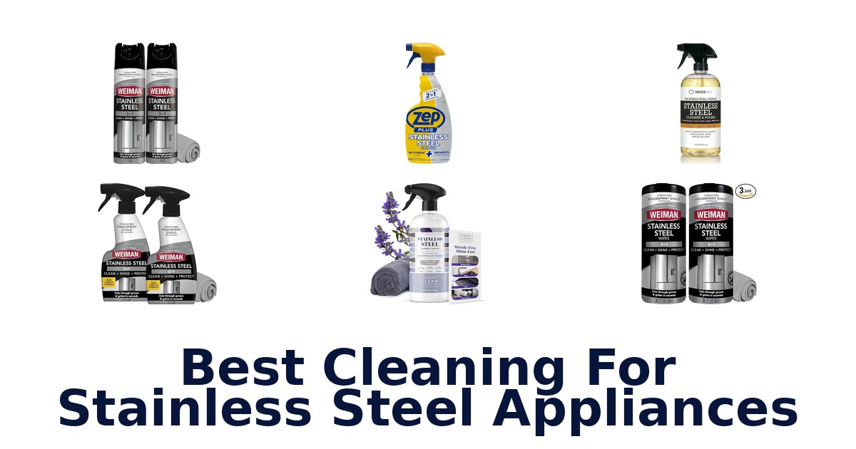 best cleaning for stainless steel appliances