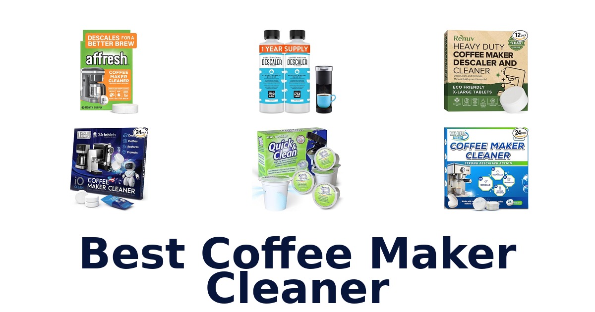 best coffee maker cleaner