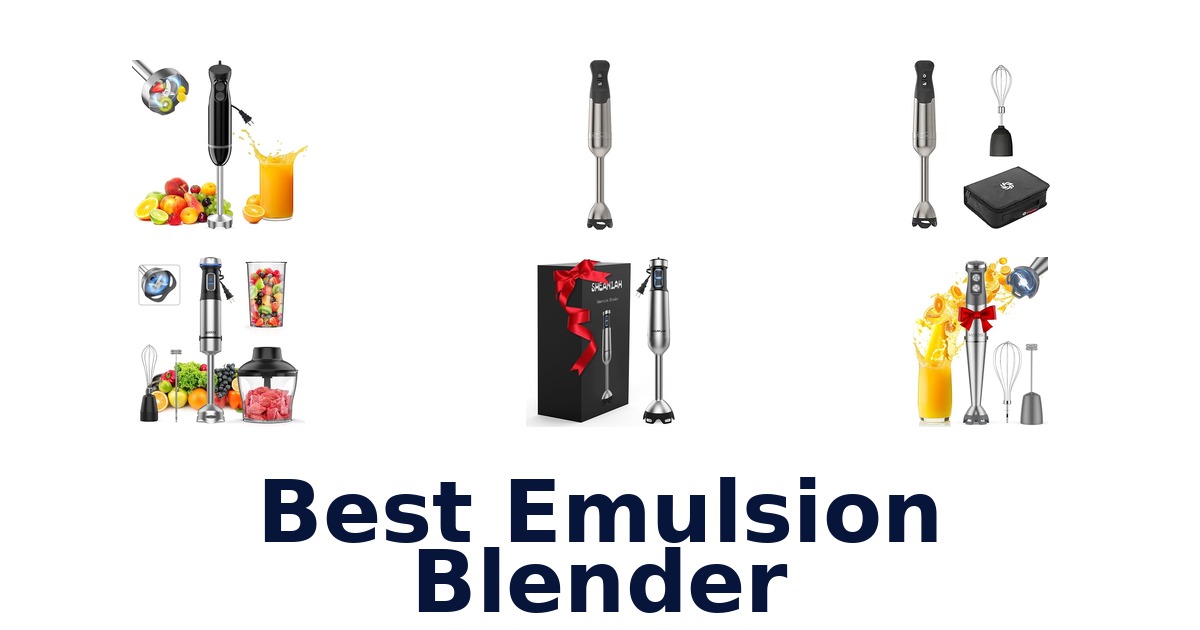 best emulsion blender