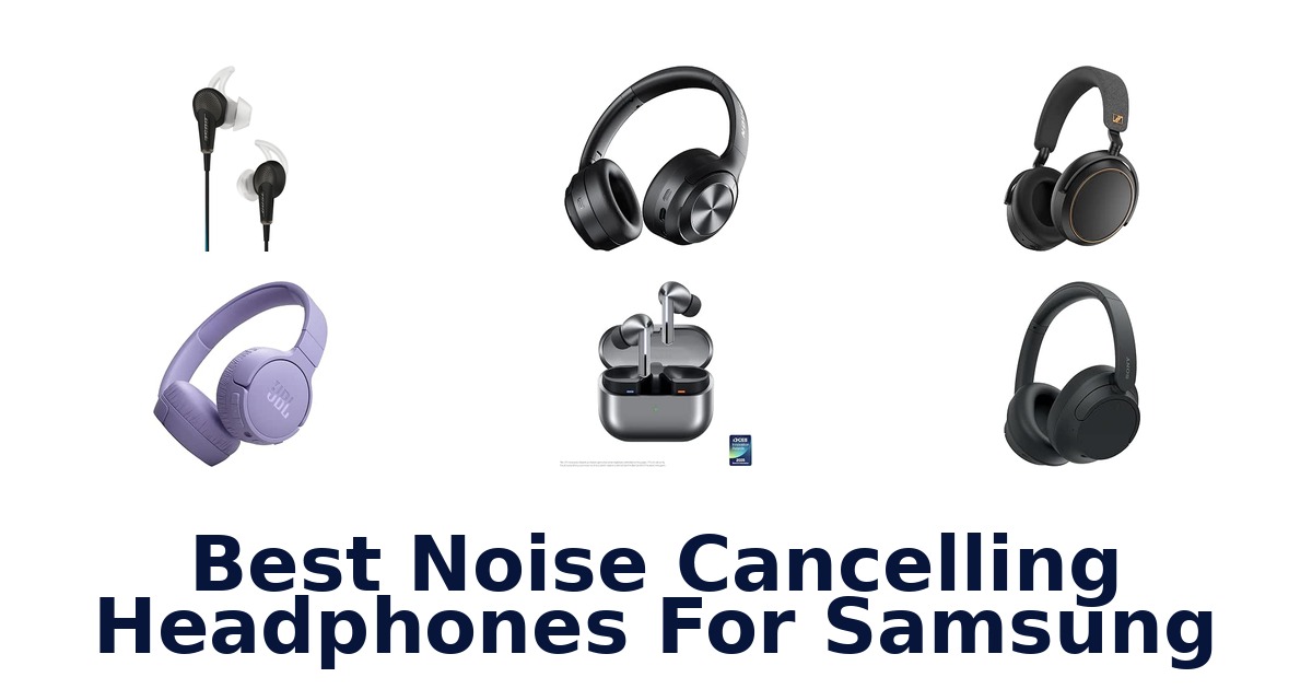 Best Noise Cancelling Headphones For Samsung