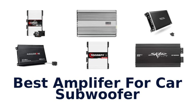 Best Amplifer For Car Subwoofer
