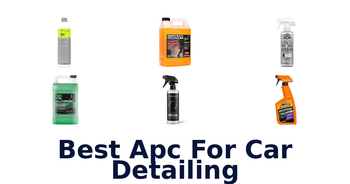 Best Apc For Car Detailing