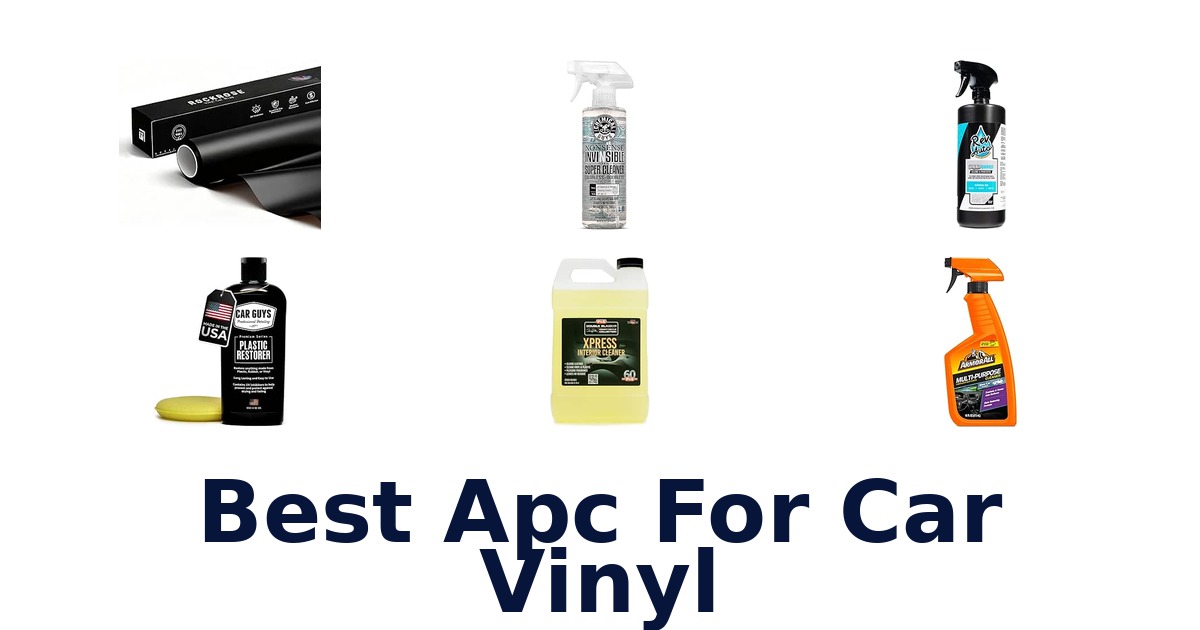 Best Apc For Car Vinyl