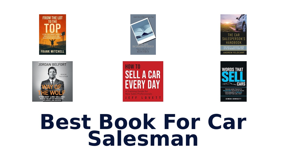 Best Book For Car Salesman