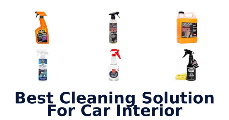 Best Cleaning Solution For Car Interior