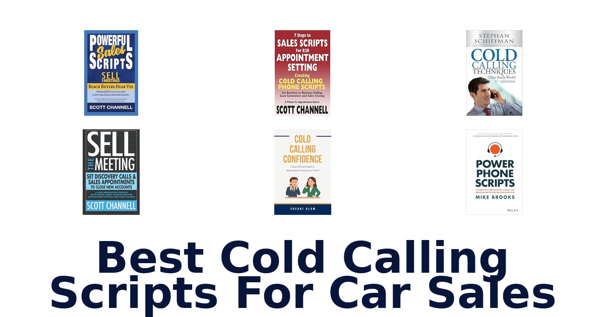 Best Cold Calling Scripts For Car Sales