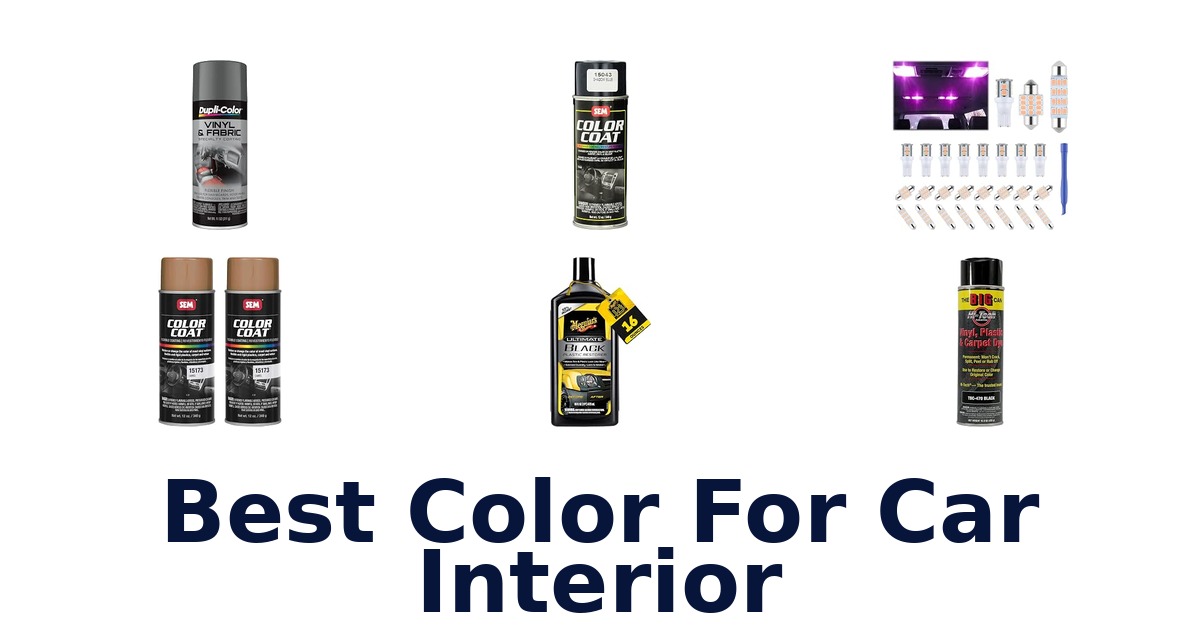 Best Color For Car Interior