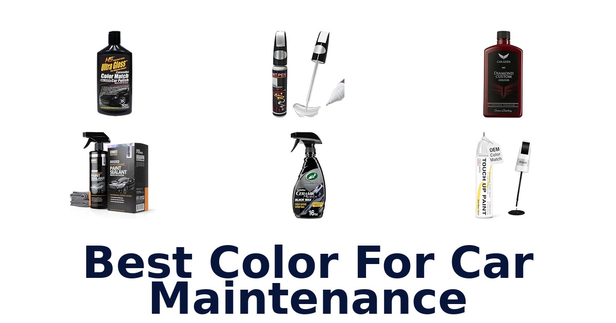 Best Color For Car Maintenance
