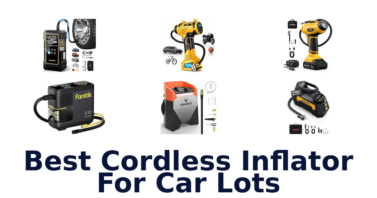 Best Cordless Inflator For Car Lots