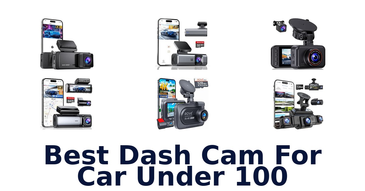 Best Dash Cam For Car Under 100