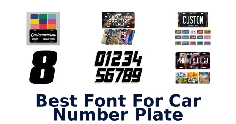 Best Font For Car Number Plate
