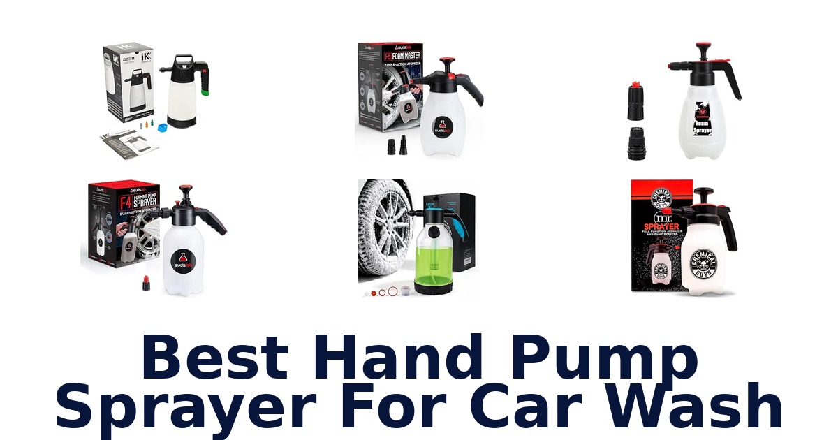 Best Hand Pump Sprayer For Car Wash