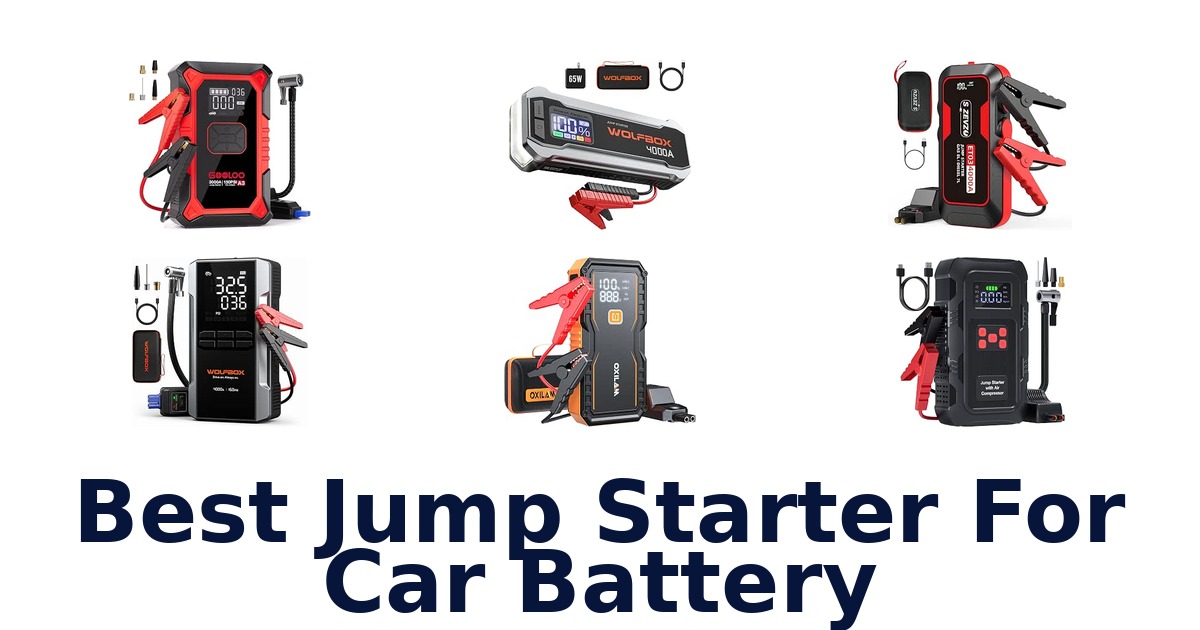 Best Jump Starter For Car Battery