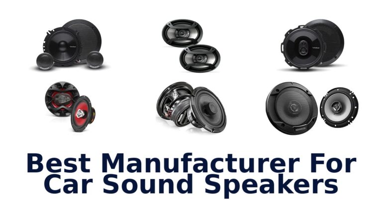 Best Manufacturer For Car Sound Speakers