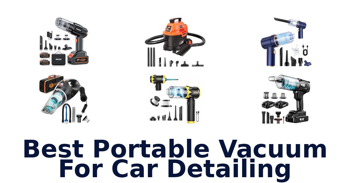 Best Portable Vacuum For Car Detailing