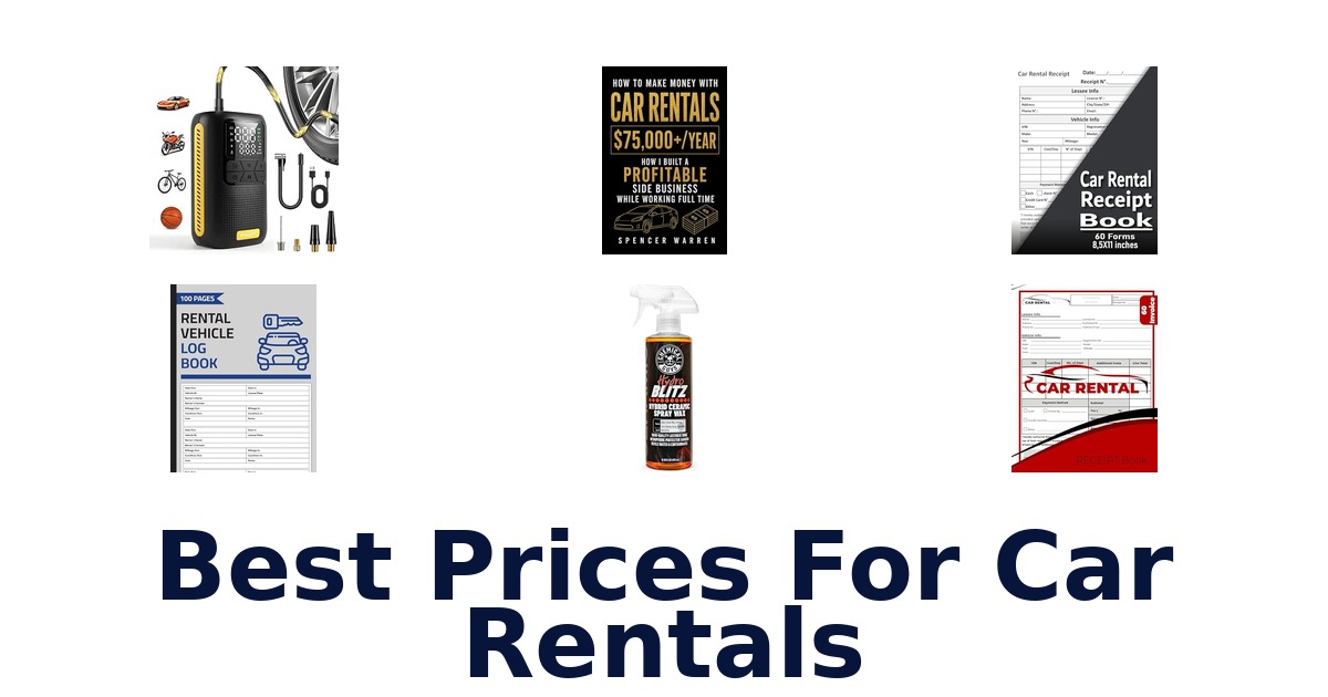 Best Prices For Car Rentals